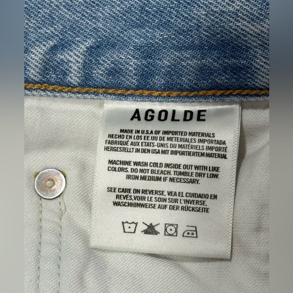 AGOLDE DELLA DENIM SKIRT SIZE 27 in PRACTICE - Picture 10 of 11